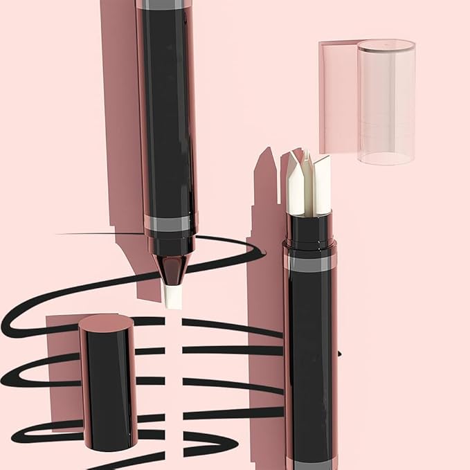 Eye Makeup Remover Pen, Makeup Remover Eraser Stick Corrector Stick Lipstick Eyeliner Eraser for Instant Touch Up Correction, Mascara Smudges Correction,Travel-Friendly Makeup Removing Pen With 3 Replacement Heads