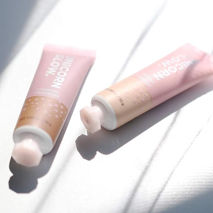 UNICORN GLOW HYDRATING FOUNDATION #11 NUTMEG Collagen Serum + Hyaluronic Acid + Ceramide Anti-Aging