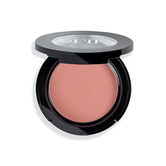 OFIR Elation Powder Blush – Buildable & Highly-Pigmented, Line-Blurring Formula for a Smooth Finish | Almond Fruit – Rosy Taupe Shade, 0.13 oz | Long-Lasting, Lightweight Blush Powder