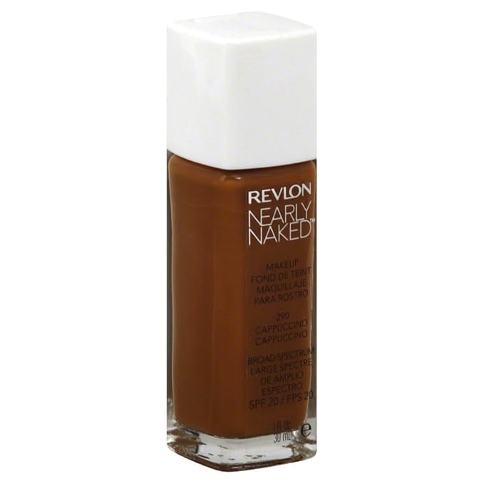 Revlon Nearly Naked Liquid Makeup Broad Spectrum SPF 20, #290 Cappuccino, 1 Fluid Ounce