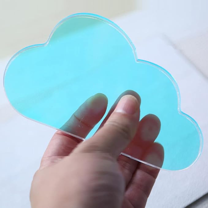 1Pc Acrylic Nail Art Palette Clouds Shape Nail Polish Mixing Palette Makeup Palette Palette Stand Nail Art Display Board for Nail Art