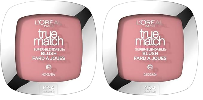 L’Oréal Paris True Match Super-Blendable Powder Blush, Tender Rose, 0.21 Oz (Packaging May Vary) (Pack of 2)