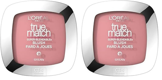 L’Oréal Paris True Match Super-Blendable Powder Blush, Tender Rose, 0.21 Oz (Packaging May Vary) (Pack of 2)