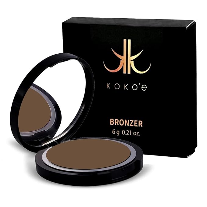 KOKO’E Cosmetics Bronzer Powder Makeup - 0.21 Ounce (Deep Rich Brown)