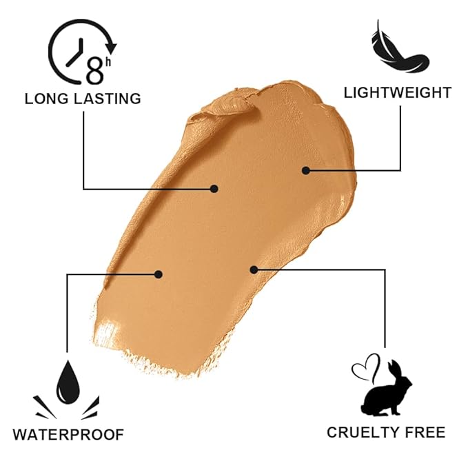 Cream Bronzer Stick, Multi-use Contour Stick for Face Shaping, Matte Finish Beauty Wand for Sculpt the Face, Easy to Apply, Longwear, Waterproof, Buildable and Blendable Color (#22, 1PC)