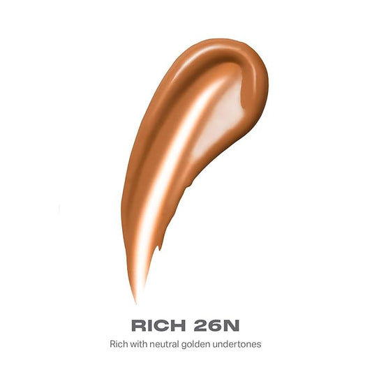 Morphe Lightform Liquid Foundation - Extended Hydration Foundation Makeup with a Lasting, Natural Radiant Finish - Long-Wearing Formula with Buildable, Medium Coverage - Rich 26N (1.01 fl oz)