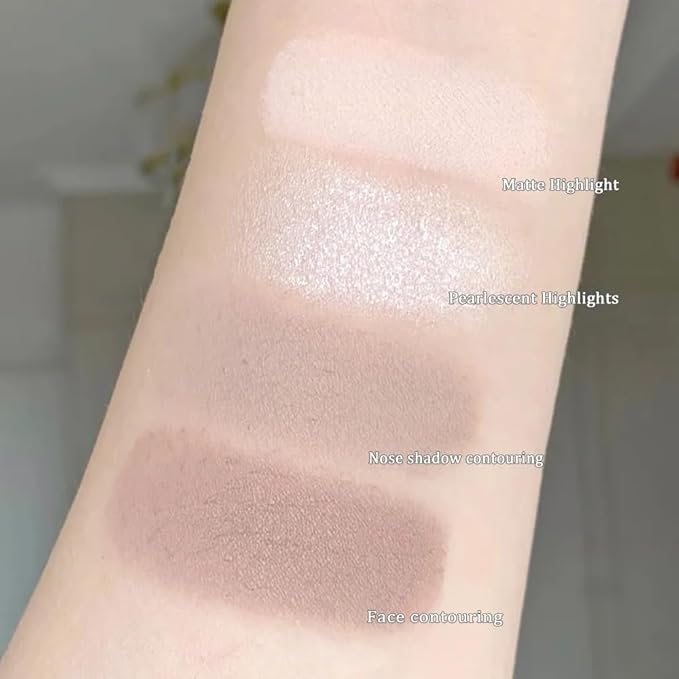 8 Colors Shadow Contour Concealer Palette with Mirror, Foundation Color Corrector Set, Concealer Palette Cream, Long-Lasting, Easy to Blend Powder Contour Palette for All Skin Type (2 Palet)