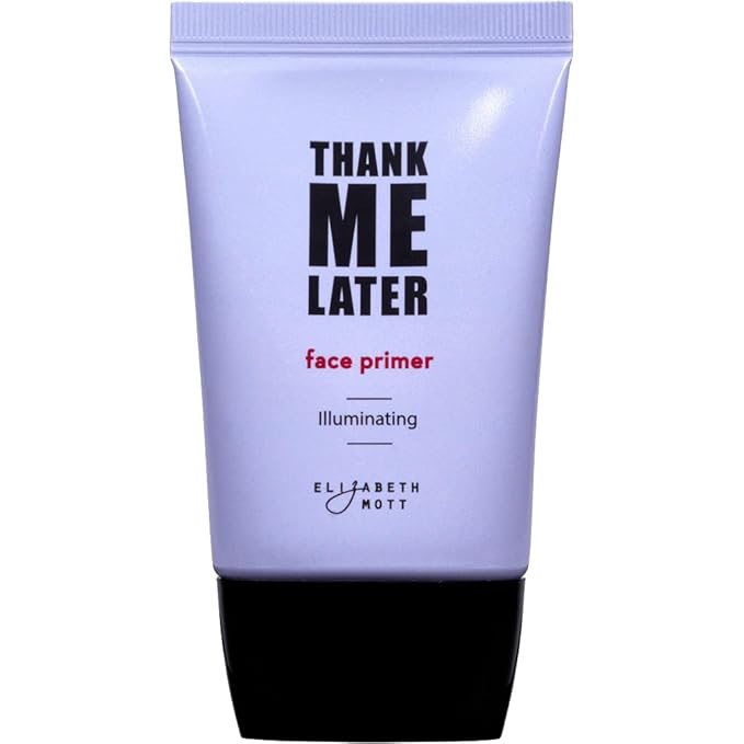 Elizabeth Mott - Thank Me Later Illuminating Face Primer 30g and Thank Me Later Face Makeup Setting Spray 95ml - Cruelty Free - (2-Pack Bundle)