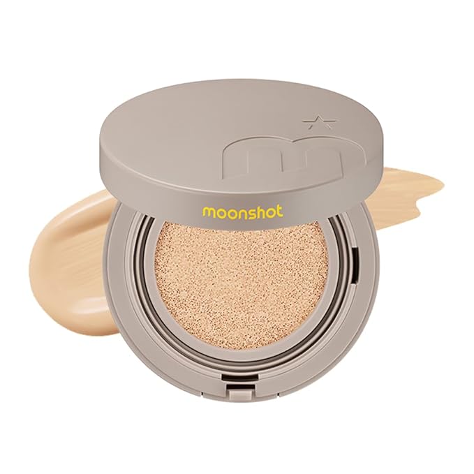 MOONSHOT KOREA Conscious Fit Cushion Foundation Medium Coverage, Long-Lasting & Buildable Foundation For A Smooth, Satin Finish, Vegan & Cruelty-Free,k-beauty (21N Cosmic Vanilla)