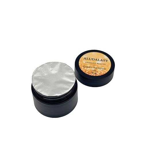 Cream Eyelash Extension Remover 10g Low Irritation for Sensitive Skin, Eyelash Glue Remover Removal Fast Dissolution Lash Tech Supplies for Professional and Salon Use Only (Peach)