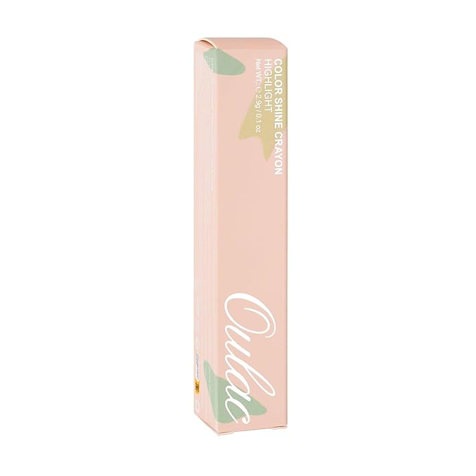 Oulac Face Highlighter Stick, Multi-use Cream Highlighter Makeup Stick, Face Highlighters & Luminizers, No Caking or Dragging, Metallic Finish, Vegan & Cruelty-Free, H1 Cream