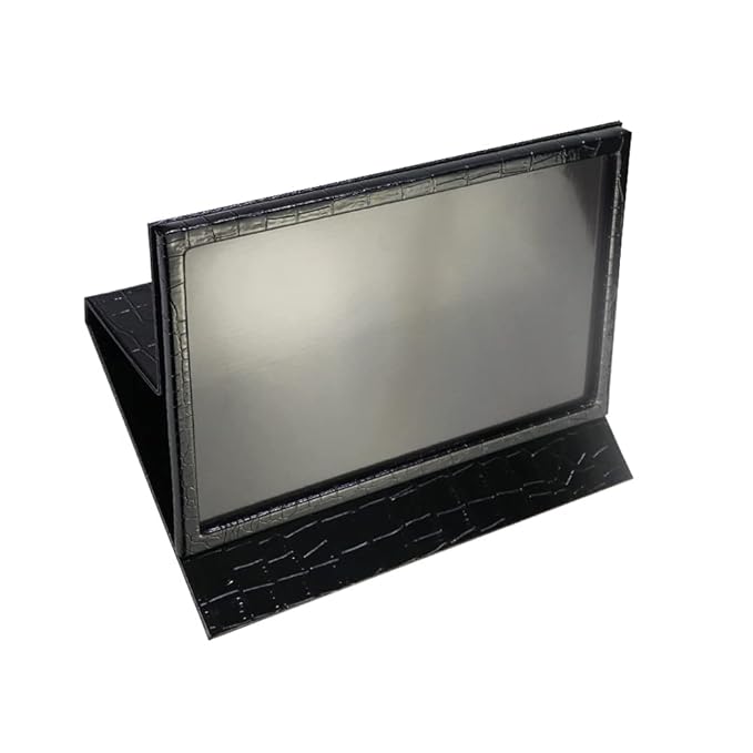 Portable ipad style Standable large empty magnetic palette, holding 60pcs 26mm round or square magnetic pan,Big black magnetic palette