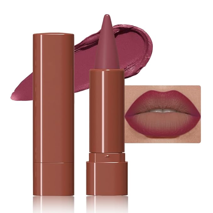 Sculpting Matte Lip Liner pencil,Gradient Matte Lipstick Crayon,Smooth Creamy Texture lip Pencil, Waterproof Smudge Proof Lipstick Pencil,Highly Pigmented Lip Makeup,Vegan Beauty.09#