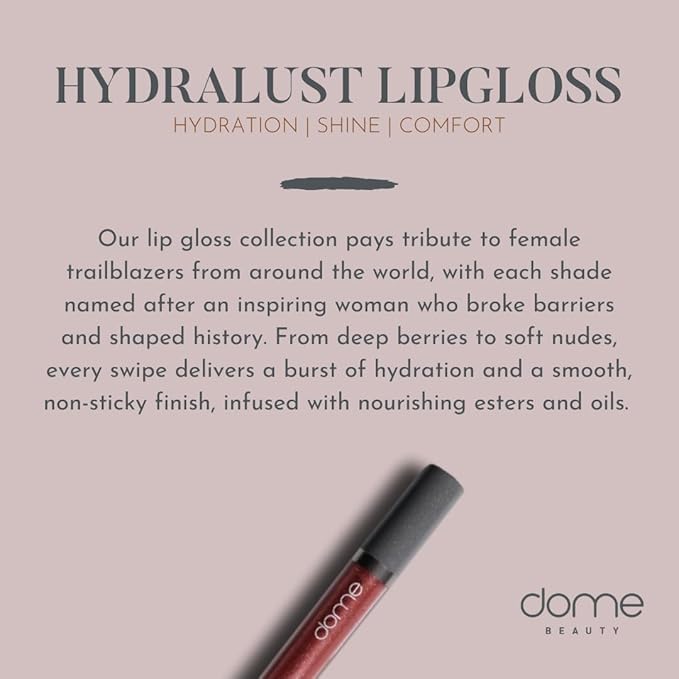 Hydralust Lipgloss - Hydrating Lip Gloss for Glossy Lips, Lightweight, Non-Sticky Formula, Clean Beauty Lip Makeup, Moisturizing Shine, Vegan, Cruelty-Free (Frida, 0.20 oz)