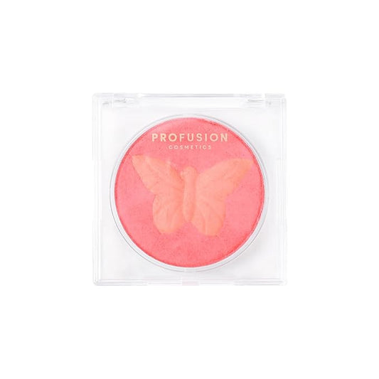 Profusion Cosmetics Empowered Social Butterfly Mousse Blush, Lightweight and Velvety Smooth Texture Improves Natural Flush, Radiates Confidence and Unique Beauty with Radiant Glow (Monarch, Standard)