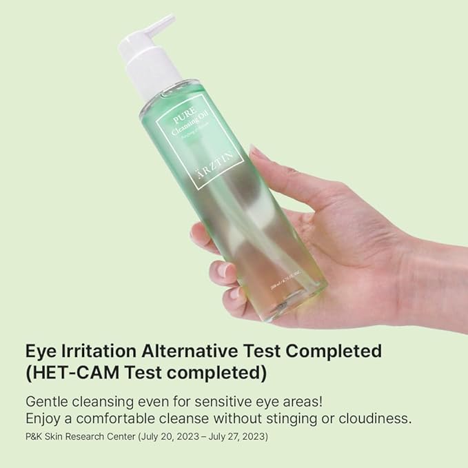 Pure Cleansing Oil, 6.76 fl. oz. Mild Makeup Blackhead Cleanser, Gentle Moisturizing facial Remover, Vegan Daily Natural Oil Removal, Korean skincare