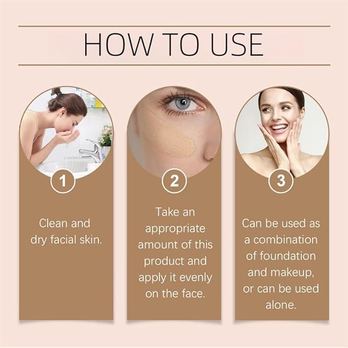 BB Tinted Moisturizer SPF 30, Full Coverage Light-Medium Skin Color Light Hydrating & Smoothing. (ivory white)