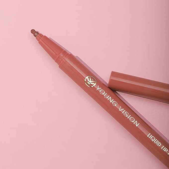 YOUNG VISION 6-Pc Lip Liner Set, Gourd-Shaped Precision Tip, Long-Lasting, Smudge-Proof, Easy Glide Nude Matte Lip Contour for Women, Perfect for Precise Lip Definition, Gift Set