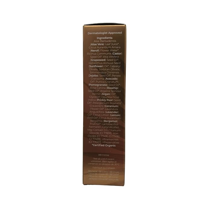 INIKA Organic BB Cream Foundation - Vegan Makeup with Hydrating Prickly Pear, Jojoba, and Pomegranate Seed Oil - Lightweight, Radiant BB Glow for Balanced Skin Tone, Cream, 1 fl oz