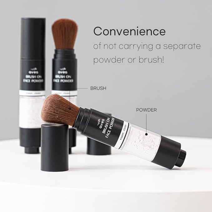 AVEA Brush On Face Powder | Daily Mineral Powder | face powder that absorbs oily skin. | Makeup Fixer Powder | Korean Skin Care l 0.141 Oz