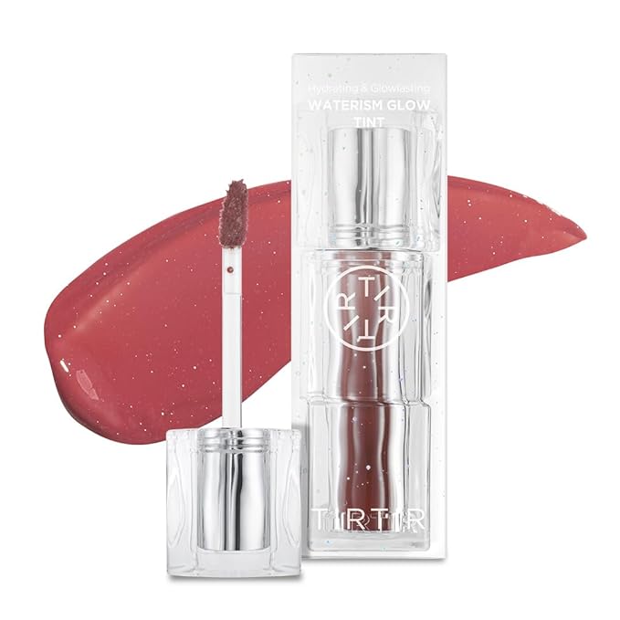 TIRTIR Waterism Tinted Lip Gloss #03 Sand Mond, 0.14 Fl Oz – Kiss Ready Lipgloss, 12H Long Lasting Non Sticky Natural Tinted Glow Korean Multiuse Cheek and Lip Tint for Women gift