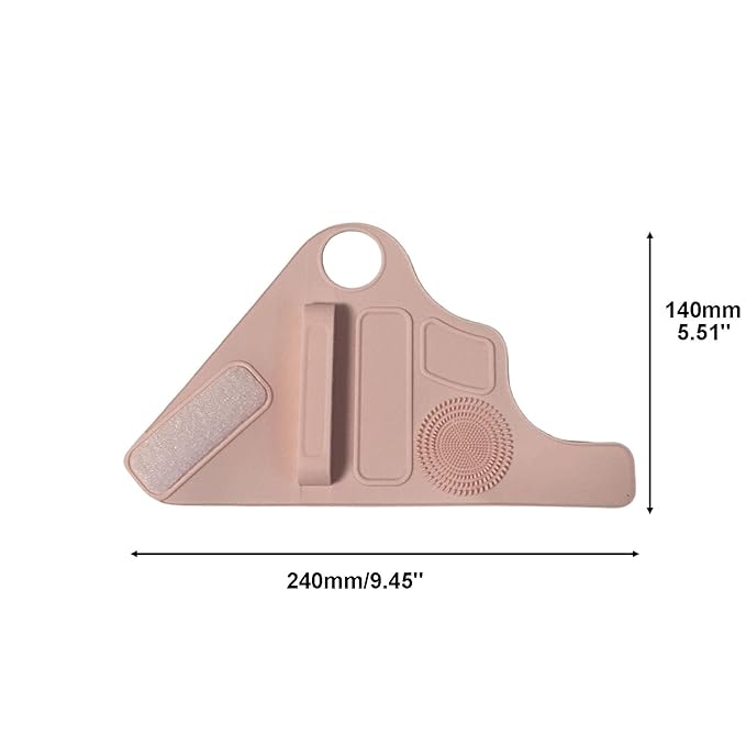 1Pc Makeup Palette Makeup Pad Wrist Strap Makeup Brush Holder,Pink