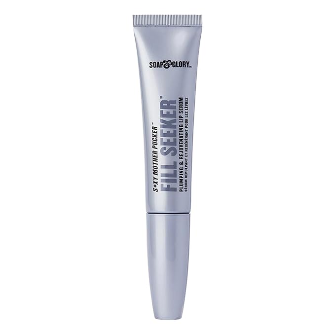 Soap & Glory Sexy Mother Pucker Fill Seeker Lip Plumper Gloss - Plumping Lip Gloss for Smooth & Moisturized Feel - Rejuvenating Serum with Long-Lasting Hydration (0.5 fl oz)