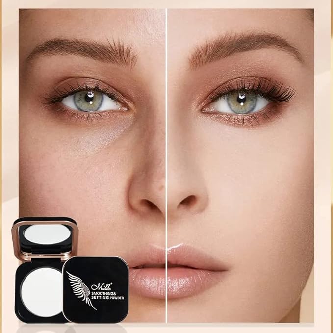 MENOW Matte Face Setting Powder, Lightweight and Long Lasting, Oil Control Smoothing Pressed Powder for All Skin Tones