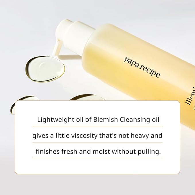papa recipe Blemish Cleansing Oil, Korean Facial Cleanser, Blackhead Removal, Daily Makeup Cleanser, Korean Skincare (120ml/ 300ml) (300ml)