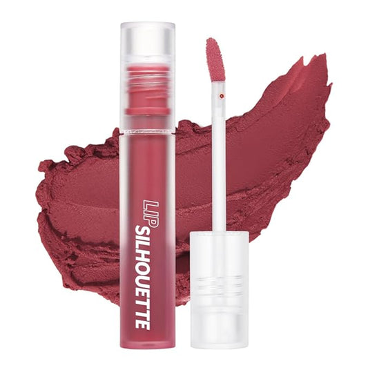 I'M MEME Matte Velvet Tint - Lip Silhouette 07 Classy Rose (Pink Rose Shade) | Vivid Color, Long Lasting, Moisturizing & Hydrating, Light-weight, Neutral Lip Stain Mousse, 4mL