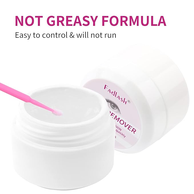 Lash Extension Remover 5g Cream Sensitive Skin Lash Glue Remover Quickly and Low Irritation Lash Remover Eyelash for Salon Lash by FADLASH (tasteless)