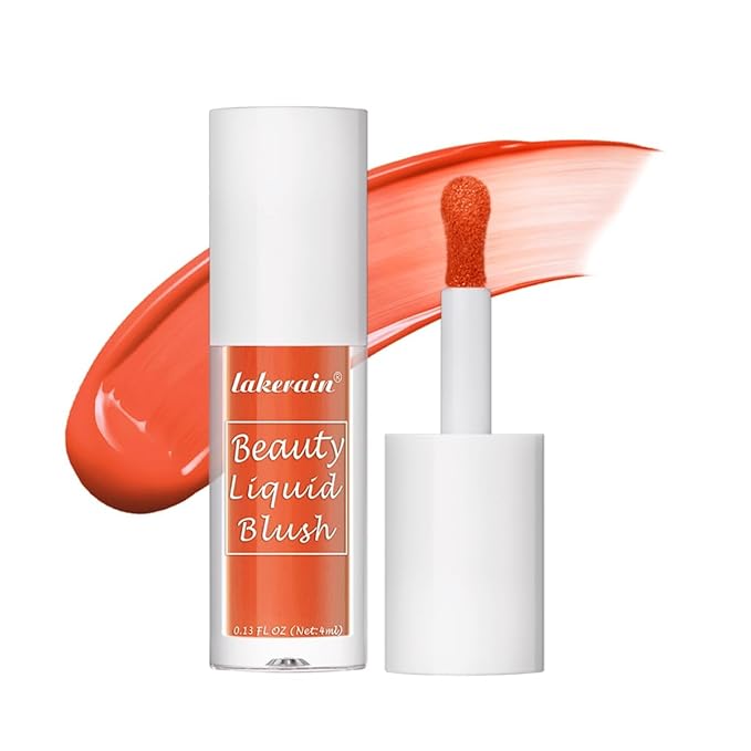 Velvet Liquid Blush, Natural Matte Finish Looking, Dewy Cheek Tint, Soft Cream Face Blush,Moisturizing Lightweight Blendable Feel,Long-Lasting-106#