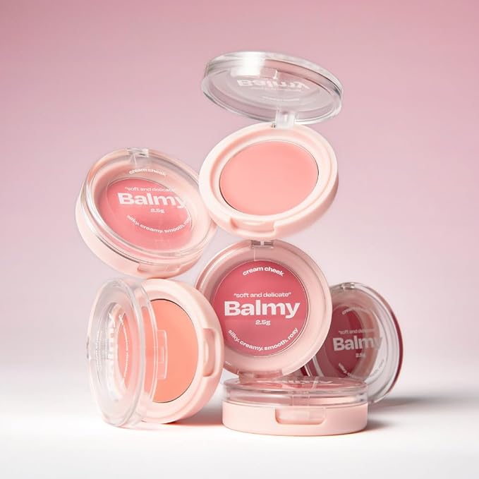 Balmy Cream Cheek No.0 Nudy Apricot | Lightweight, Natural Finish Cream Blush with Blurring Effect | 2.5g