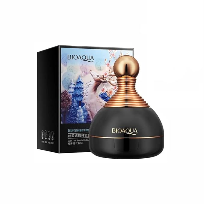 BIOAQUA Silky Concealer keeping Beauty Cream Smooth Delicate Light Breathable Refreshing Moisturizing Pre-Makeup Primer 2 Colors 15g (Natural Color (798))