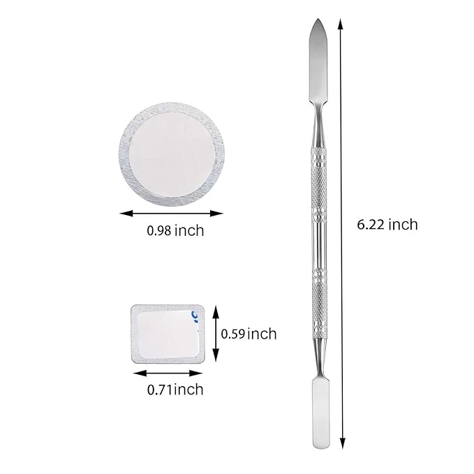 Strong 4 layers Empty magnetic palette book palette+1pcs Makeup Depotting Spatula+50pcs Round Metal Stickers+50pcs Square Metal Stickers