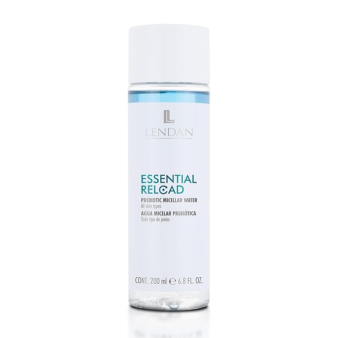 LENDAN - Micellar Water - Essential Reload Prebiotic - 200 ml - for All Skin Types - Alcohol and Paraben-Free Makeup Remover - Gentle Cleansing - with Prebiotic Ingredients
