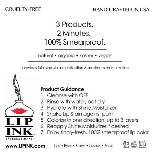 LIP INK 100% Smearproof Trial Lip Kits, Fuchsia
