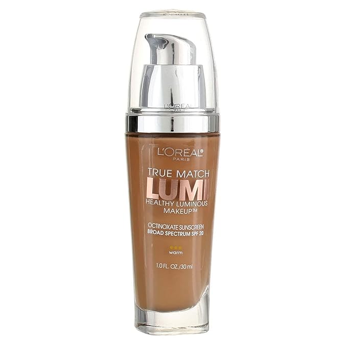 L'Oreal Paris True Match Lumi Healthy Luminous Makeup, W6 Sun Beige, 1 fl; oz.
