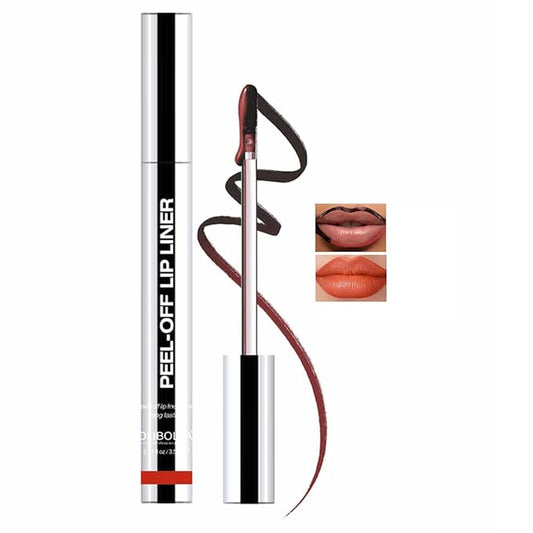 Matte Lip Stain Peel Off Lip Liner Tattoo Set,Waterproof,Smudge-Proof,Peel Off Lip Liner Tattoo,Peel Off Lip Stain,Long-Lasting Lip Gloss,Matte Nude Liquid Lipstick Lip Tint(1PCS)