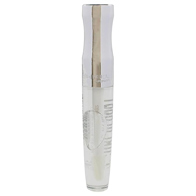 Rimmel Stay Glossy Lip Gloss - Non-Sticky and Lightweight Formula for Lip Color and Shine - 820 Seduce Me, .18oz