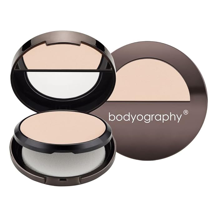 Bodyography Anti Aging Face Powder (Medium): Matte Oil-Free Salon Foundation Powder Makeup w/ Vitamin E, C & Antioxidants | Gluten-Free, Cruelty-Free, Paraben-Free