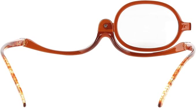 Aisi Women Magnifying Makeup Glasses Eye Make Up Spectacles Flip Down Lens Folding Cosmetic Glasses
