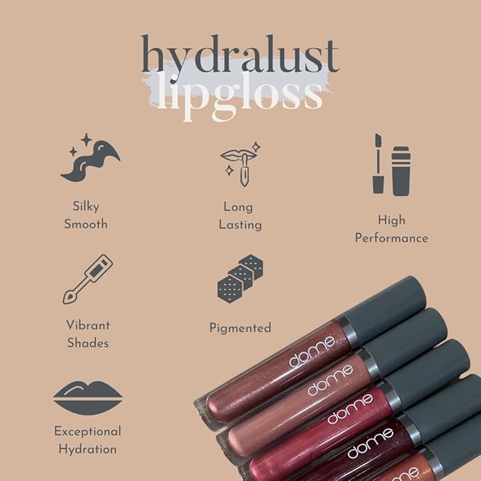 Hydralust Lipgloss - Hydrating Lip Gloss for Glossy Lips, Lightweight, Non-Sticky Formula, Clean Beauty Lip Makeup, Moisturizing Shine, Vegan, Cruelty-Free (Frida, 0.20 oz)