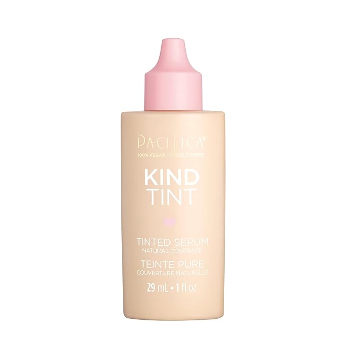 Pacifica Tinted Moisturizer – Kind Tint Serum, Lightweight Hydrating Foundation with Vegan Collagen & Hyaluronic Acid for Dewy Glow, Buildable Coverage, Vegan, 1 fl oz (Shade 22)