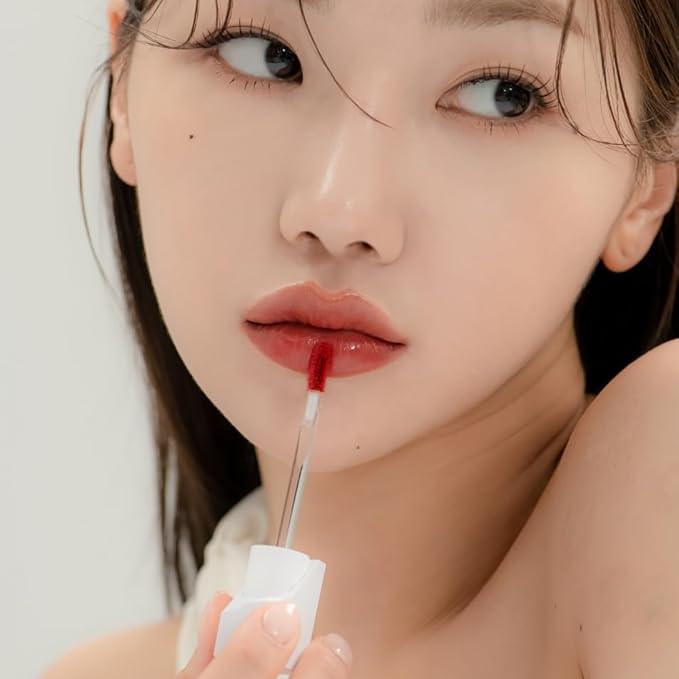 Dewy Fit Tint – 8 Colors | Non-Sticky, Buildable Shine with Vivid Color | Long-Lasting & Moisturizing for a Plump, Glossy Finish | K-Beauty Lip Color (#002 Marronier, 0.1 Fl Oz)