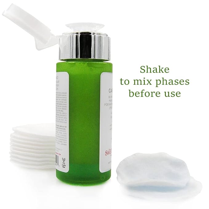 YUNASENCE CARIN’DUO Bi-Phase Micellar Makeup Remover for Regular and Waterproof Makeup. Eyes/Face/Lips, 4oz. 100% Natural. Silicone free. Cyclopentasiloxane free.