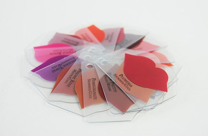 Pre-Colored Lip Swatch Cards Transparent for How To Apply Long Lasting Lip Stain Colors 51 total customer try on clear on ring