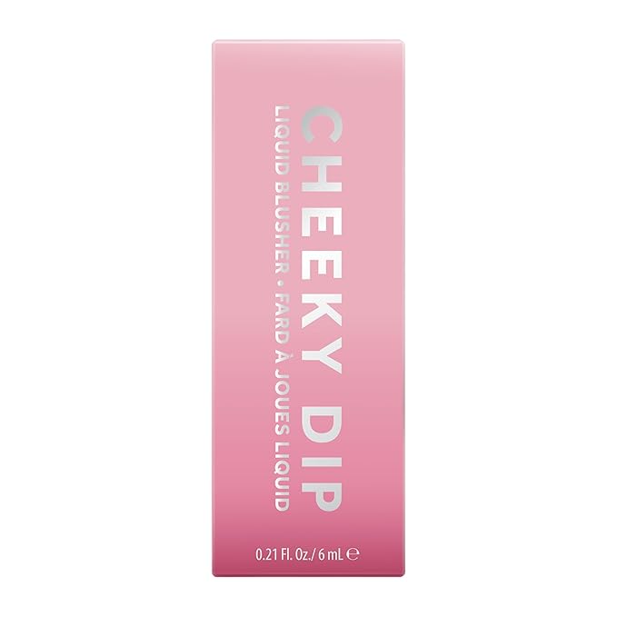 W7 Cheeky Dip Liquid Blusher - Pigmented Colour For Cheek Makeup - Satin Matte Finish - Think Twice (Pink)