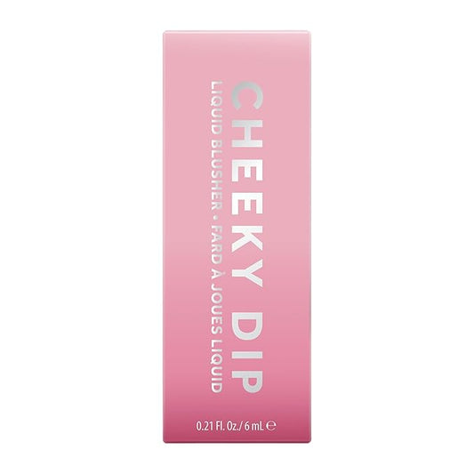 W7 Cheeky Dip Liquid Blusher - Pigmented Colour For Cheek Makeup - Satin Matte Finish - Think Twice (Pink)