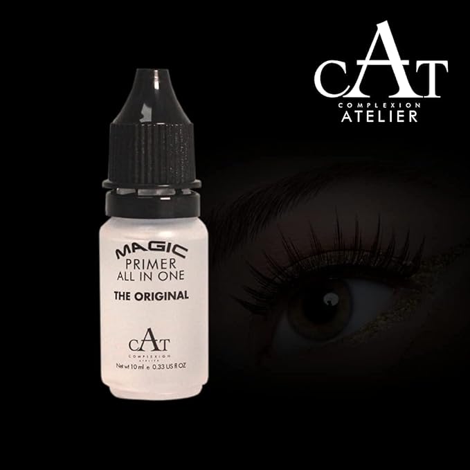 CAT Magic Primer All in One The Original Make-up Mixing Liquid for Waterproof Sweat Resistance and Smudge Proof for Ultra Long Wear Transparent Small